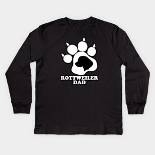 Rottweiler Dad Kids Long Sleeve T-Shirt